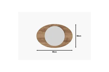 Spegel Masatoshi Valnöt - Valnöt - Inredning - Spegel - Hallspegel