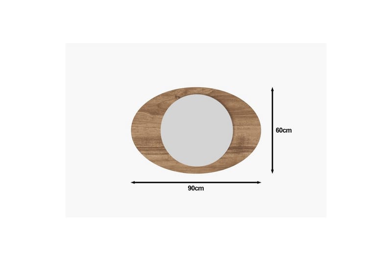Spegel Masatoshi Valnöt - Valnöt - Inredning - Spegel - Hallspegel