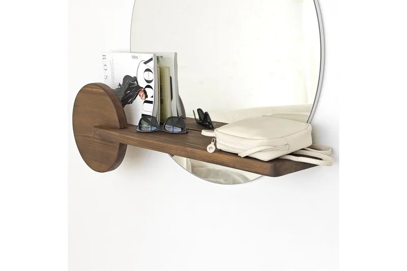 Spegel Ronil Valnöt - Brun - Inredning - Spegel - Hallspegel