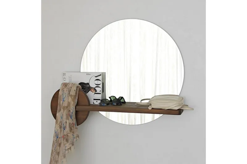 Spegel Ronil Valnöt - Brun - Inredning - Spegel - Hallspegel