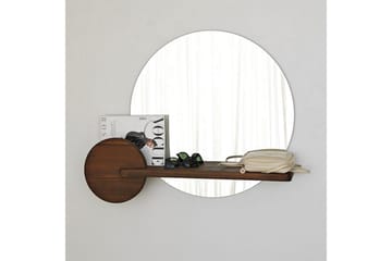 Spegel Ronil Valnöt - Brun - Inredning - Spegel - Hallspegel