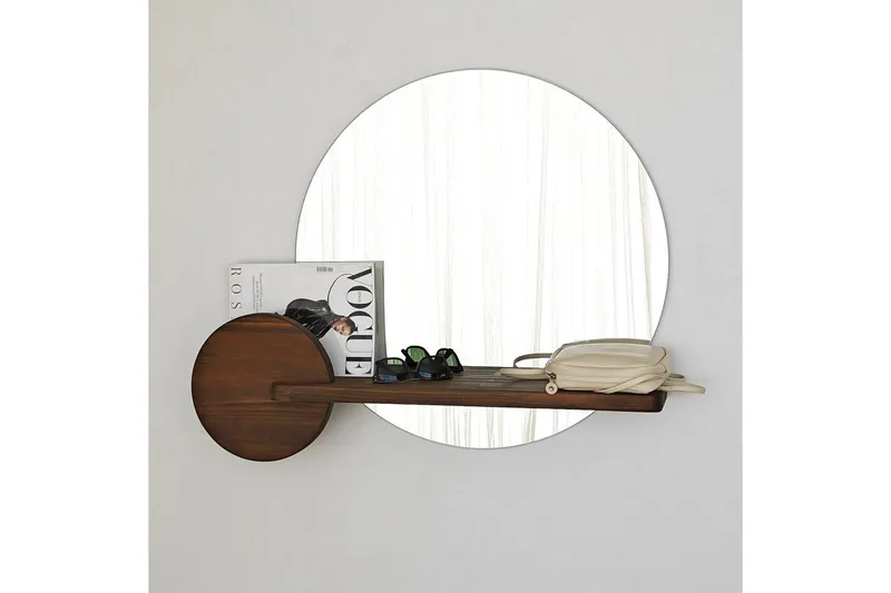 Spegel Ronil Valnöt - Brun - Inredning - Spegel - Hallspegel