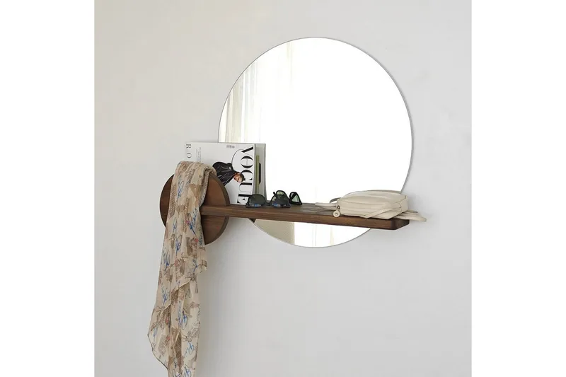 Spegel Ronil Valnöt - Brun - Inredning - Spegel - Hallspegel