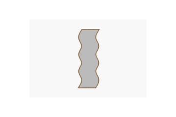 Spegel Safidon Vit / Natur