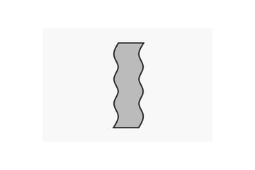 Spegel Safidon Vit / Svart