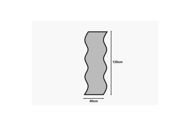 Spegel Safidon Vit / Svart - Vit / Svart - Inredning - Spegel - Hallspegel
