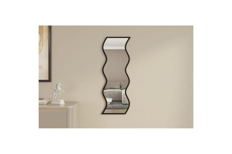 Spegel Safidon Vit / Svart - Vit / Svart - Inredning - Spegel - Hallspegel