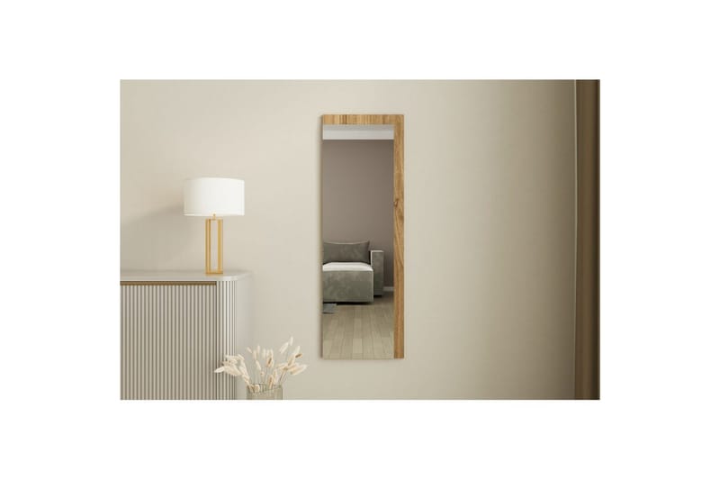 Spegel Sudariya Vit / Valnöt - Vit / Valnöt - Inredning - Spegel - Hallspegel