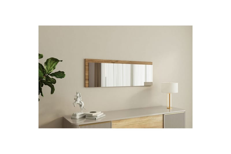 Spegel Sudariya Vit / Valnöt - Vit / Valnöt - Inredning - Spegel - Hallspegel