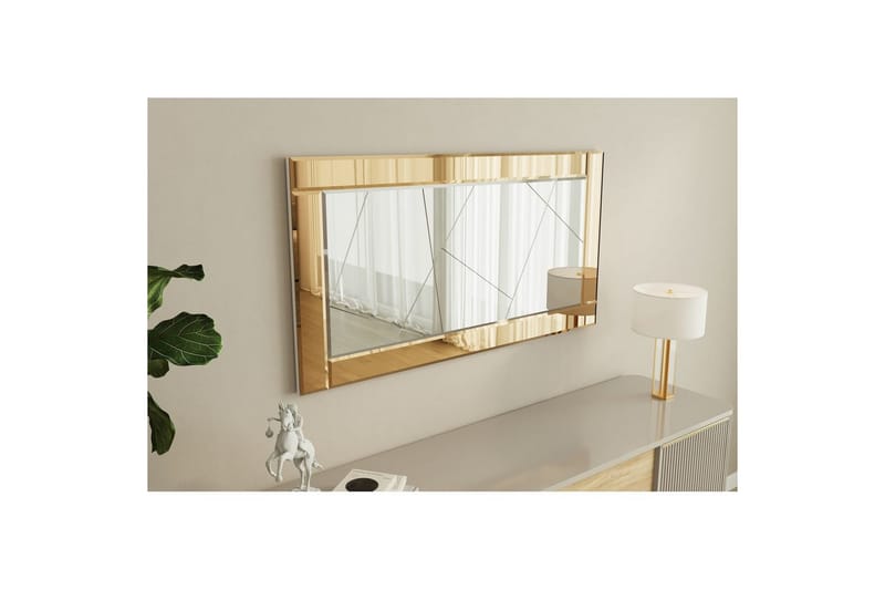 Spegel Virlin Brons / Vit - Brons / Vit - Inredning - Spegel - Hallspegel