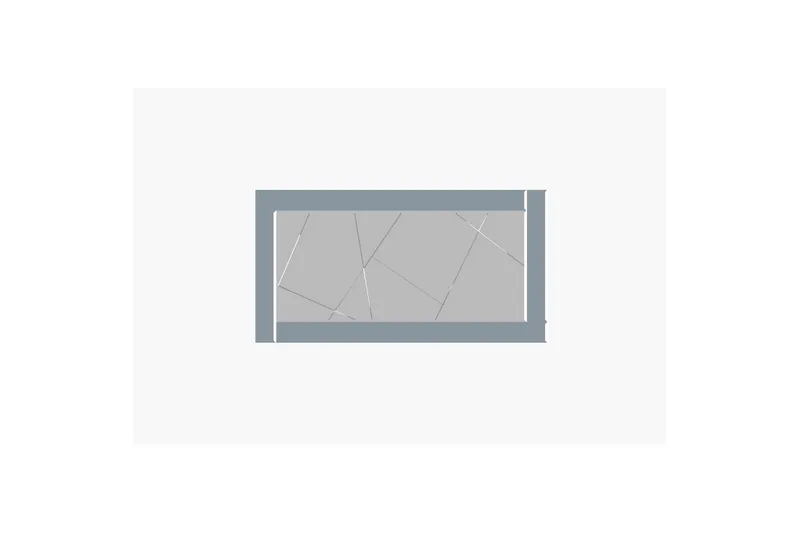 Spegel Virlin Fume / Vit, Fume / Vit