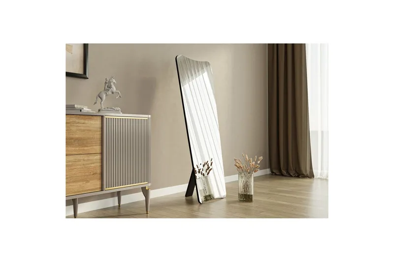 Spegel Vitros Svart - Svart - Inredning - Spegel - Golvspegel