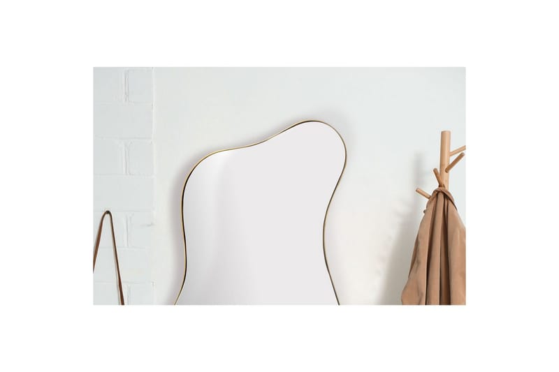 Spegel Wohnling Asymmetrisk metallram oval 100 cm - Inredning - Spegel - Hallspegel