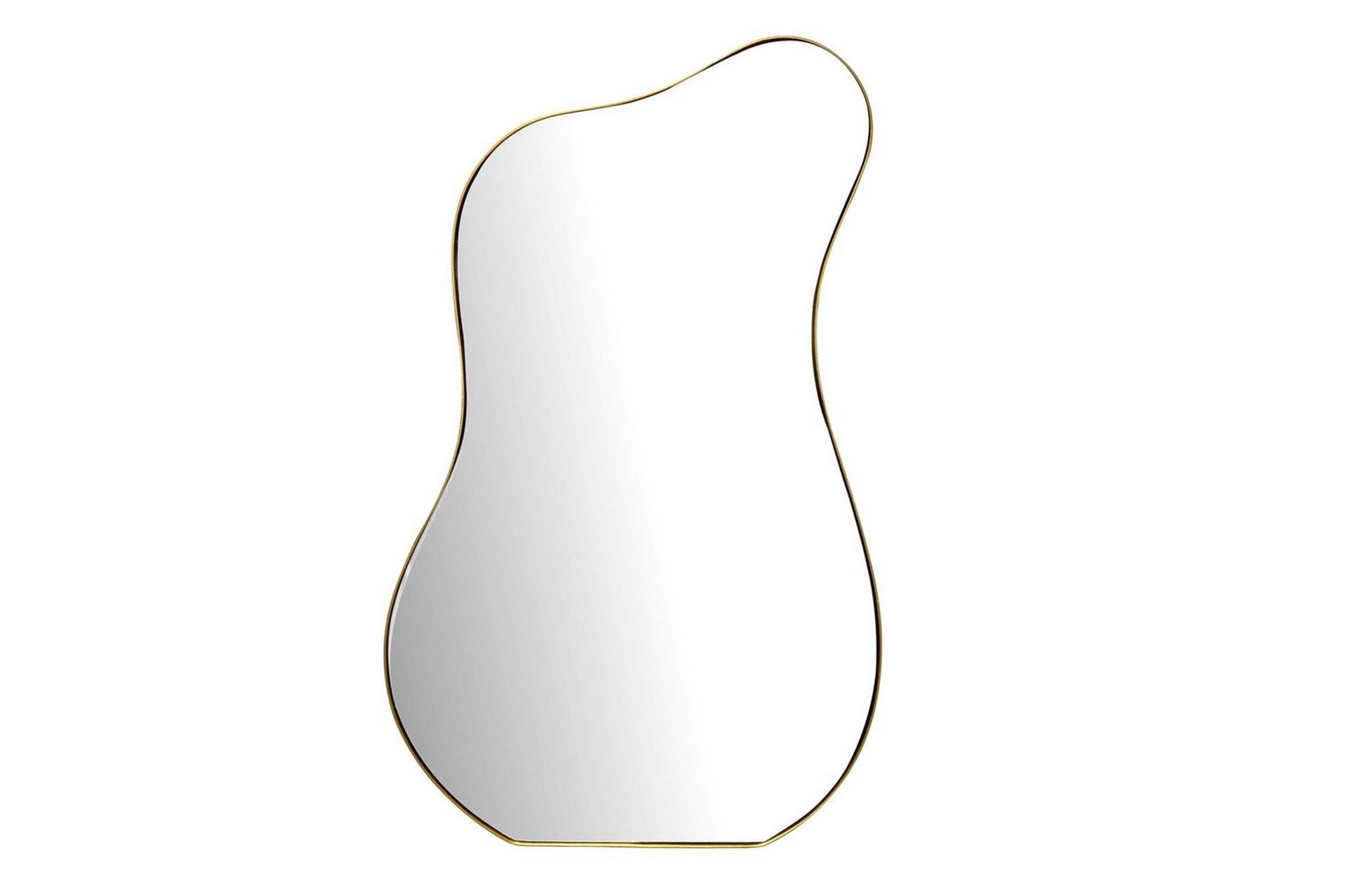 Spegel Wohnling Asymmetrisk metallram oval 100 cm -
