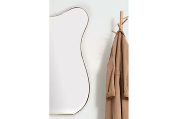 Spegel Wohnling Asymmetrisk metallram oval 100 cm - Inredning - Spegel - Hallspegel