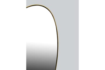 Spegel Wohnling Asymmetrisk metallram oval 70 cm - Inredning - Spegel - Hallspegel