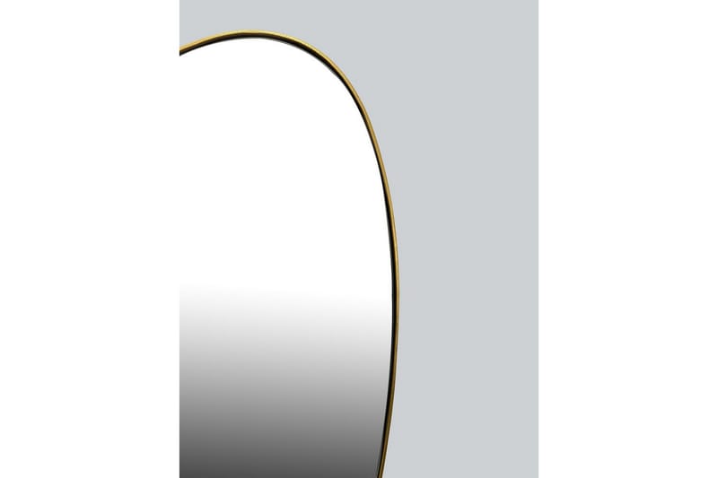 Spegel Wohnling Asymmetrisk metallram oval 70 cm - Inredning - Spegel - Hallspegel
