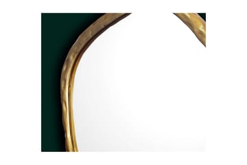 Spegel Wohnling Asymmetrisk metallram rund 60 cm - Inredning - Spegel - Hallspegel