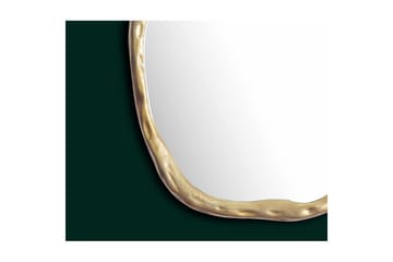 Spegel Wohnling Asymmetrisk metallram rund 60 cm - Inredning - Spegel - Hallspegel