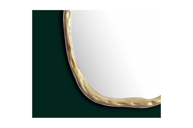 Spegel Wohnling Asymmetrisk metallram rund 60 cm - Inredning - Spegel - Hallspegel