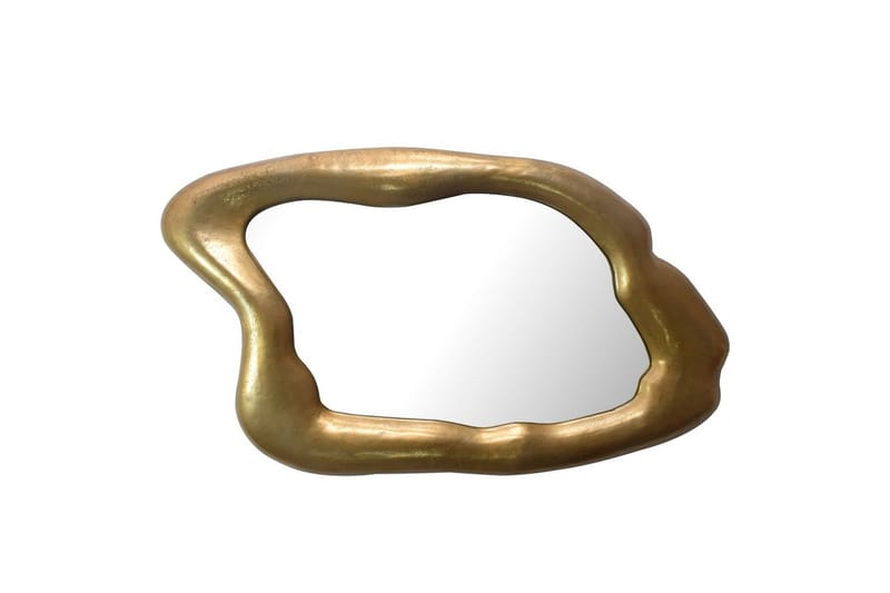 Spegel Wohnling Asymmetrisk tjock metallram oval 100 cm - Inredning - Spegel - Hallspegel