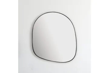 Spegel Wohnling Asymmetrisk tjock metallram oval 60 cm - Inredning - Spegel - Hallspegel