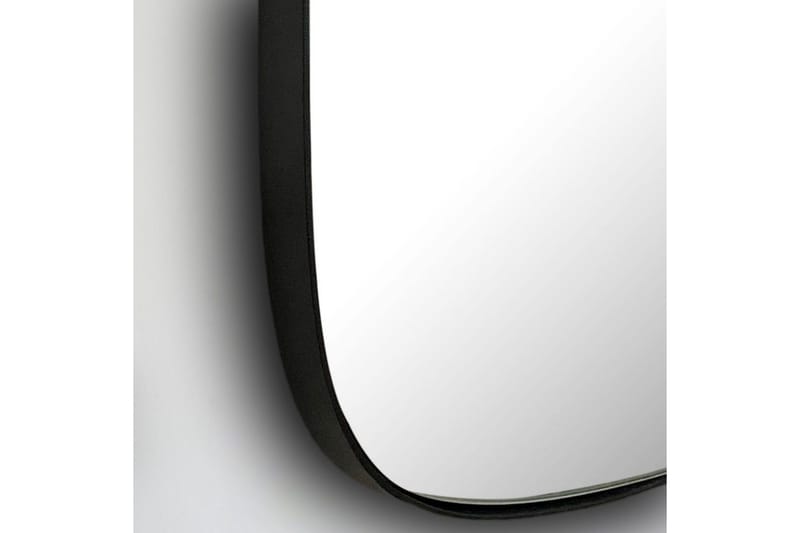 Spegel Wohnling Asymmetrisk tjock metallram oval 60 cm - Inredning - Spegel - Hallspegel