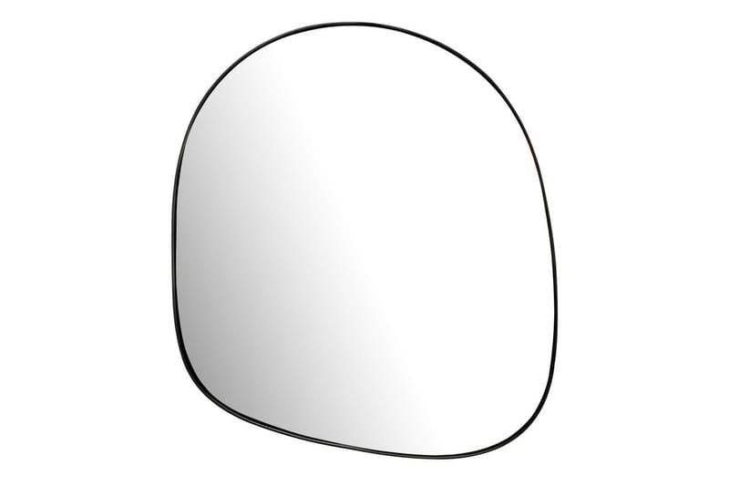 Spegel Wohnling Asymmetrisk tjock metallram oval 60 cm - Inredning - Spegel - Hallspegel