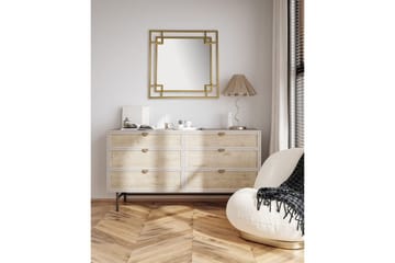 Spegel Wohnling Fyrkantig Geometrisk 60 cm Metallram Modern - Inredning - Spegel - Hallspegel