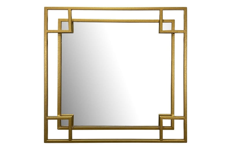 Spegel Wohnling Fyrkantig Geometrisk 60 cm Metallram Modern - Inredning - Spegel - Hallspegel
