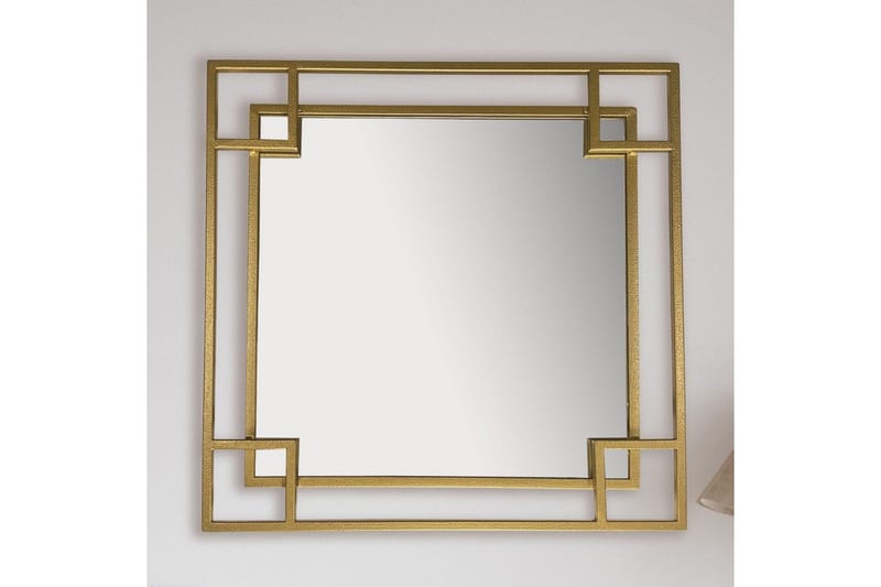 Spegel Wohnling Fyrkantig Geometrisk 60 cm Metallram Modern - Inredning - Spegel - Hallspegel