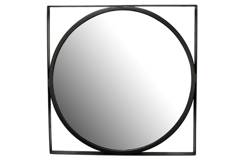 Spegel Wohnling Fyrkantig Ram Rund 54 cm Modern - Inredning - Spegel - Hallspegel