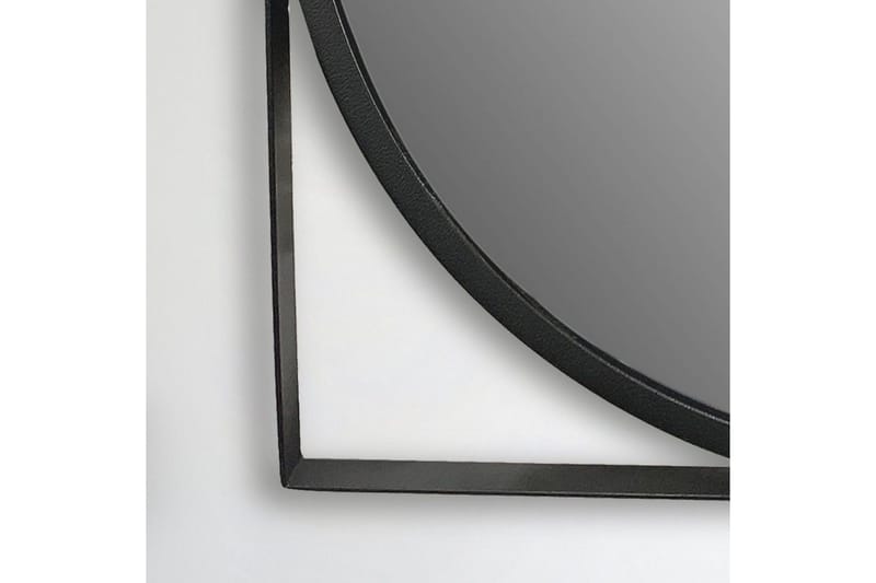 Spegel Wohnling Fyrkantig Ram Rund 54 cm Modern - Inredning - Spegel - Hallspegel