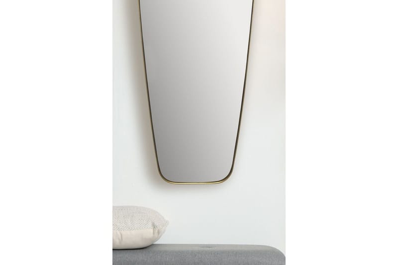 Spegel Wohnling Rektangulärt guld 100 cm klassisk metallram modern - Inredning - Spegel - Hallspegel