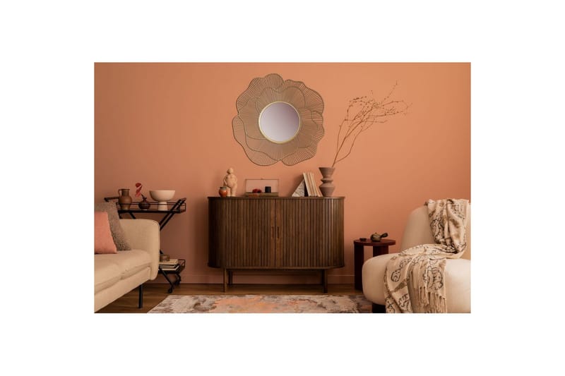 Spegel Wohnling Rosmetallram rund 77 cm modern - Inredning - Spegel - Hallspegel