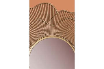 Spegel Wohnling Rosmetallram rund 77 cm modern - Inredning - Spegel - Hallspegel