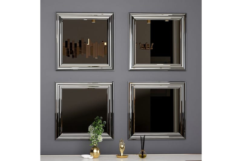 Spegelset (4 delar) Miyo Argentu - Zurellentu - Inredning - Spegel - Spegelmöbler - Spegelkub