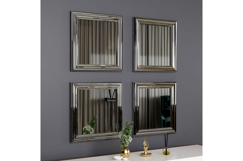 Spegelset (4 delar) Miyo Argentu - Zurellentu - Inredning - Spegel - Spegelmöbler - Spegelkub