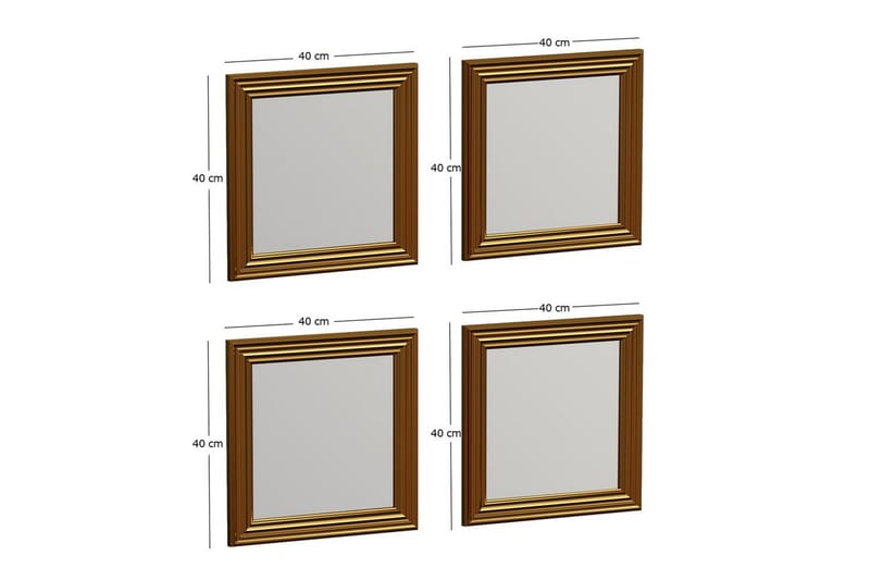 Spegelset (4 delar) Miyo Rany - Rany - Inredning - Spegel - Spegelmöbler - Spegelkub