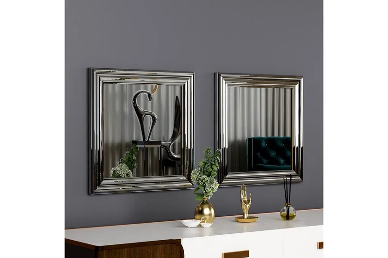 Spegelset (2 delar) Dorougradwyn Argentu - Zurellentu - Inredning - Spegel - Hallspegel