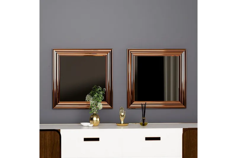 Spegelset (2 delar) Dorougradwyn Brons - Brons - Inredning - Spegel - Hallspegel