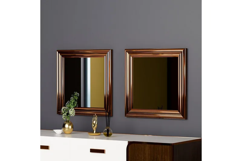 Spegelset (2 delar) Dorougradwyn Brons - Brons - Inredning - Spegel - Hallspegel