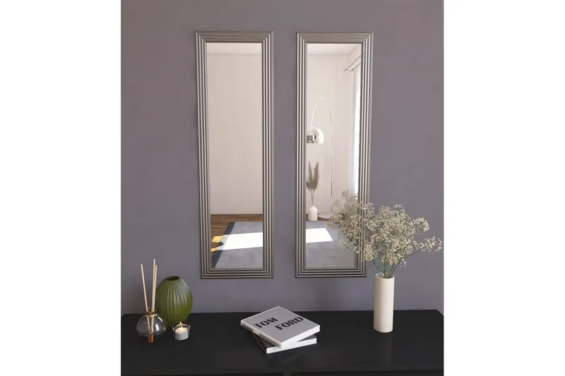 Spegelset (2 delar) Miyoshi Argentu - Zurellentu - Inredning - Spegel - Hallspegel