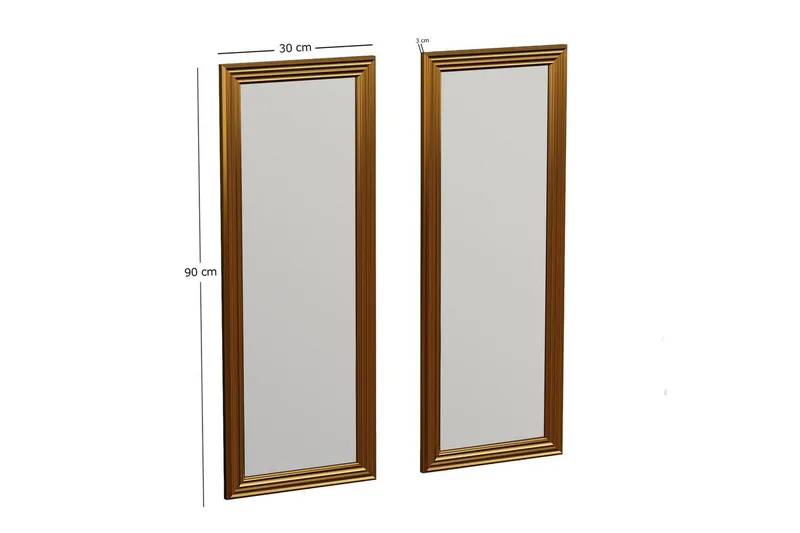 Spegelset (2 delar) Miyoshi Rany - Rany - Inredning - Spegel - Hallspegel