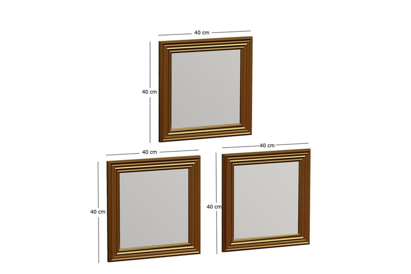 Spegelset (3 delar) Gausberto Rany - Rany - Inredning - Spegel - Hallspegel