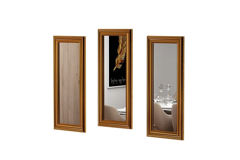 Spegelset (3 delar) Sudavia Brons - Brons - Inredning - Spegel - Hallspegel