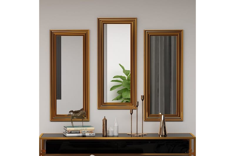 Spegelset (3 delar) Sudavia Brons - Brons - Inredning - Spegel - Hallspegel