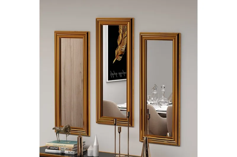 Spegelset (3 delar) Sudavia Brons - Brons - Inredning - Spegel - Hallspegel