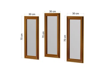 Spegelset (3 delar) Sudavia Brons - Brons - Inredning - Spegel - Hallspegel