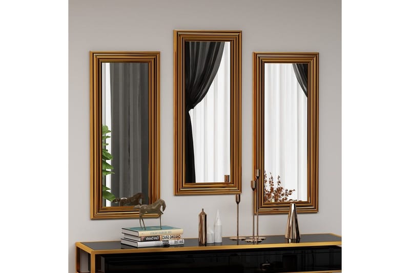 Spegelset (3 delar) Sudavia Brons - Brons - Inredning - Spegel - Hallspegel